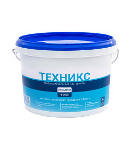 Краска ТЕХНИКС Фасад Ф-2002P шоколад, 3кг 438x503 в Материке