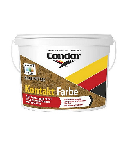 Грунтовка Condor Kontakt Farbe белая, 7,5кг 438x503 в Материке