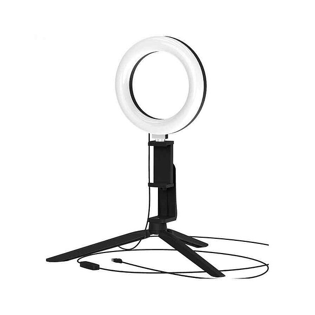 Светильник настол. GAUSS Ring Light RL001 с креп. д/телефона светодиод. 10W