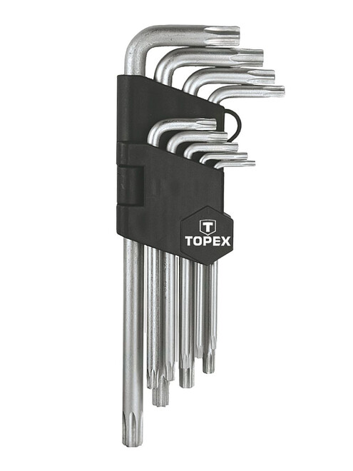 Набор ключей Torx TOPEX TR10-TR50 удлин. 9шт. 495x660 Набор ключей Torx TOPEX TR10-TR50 удлин. 9шт. 495x660 в Материке