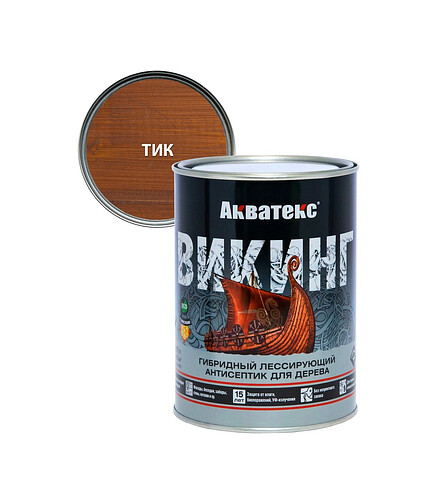 Антисептик АКВАТЕКС Викинг тик, 0,75л 438x503 в Материке
