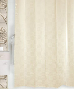 Штора для ванной комнаты DAGHA BEIGE 630-57 180х180см тканевая