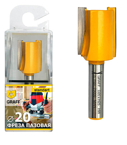 Фреза пазовая GRAFF 20х25x8мм 438x503 в Материке