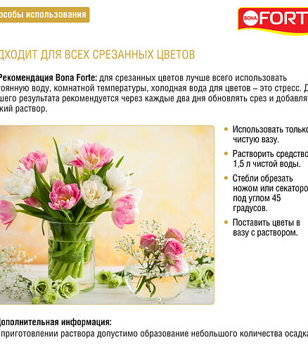 Средство BONA FORTE для срезанных цветов (15г) 438x503 в Материке - Вариант 3