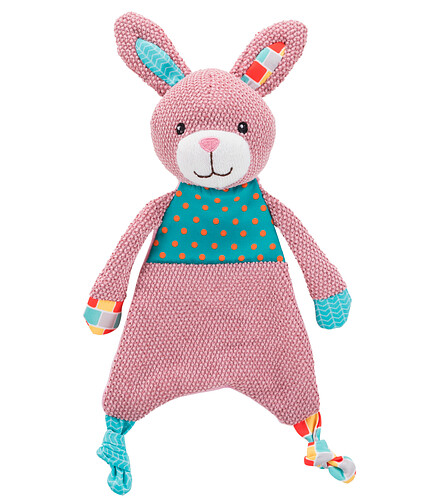 Игрушка для щенков TRIXIE "Junior Кролик" с пищалкой и шурш. фольгой, плюш (28м) 438x503 в Материке