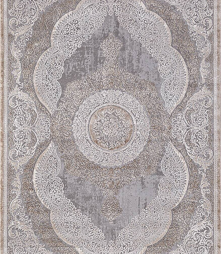 Ковер ARMINA 03880C Grey/Brown 200*290, овал 438x503 в Материке