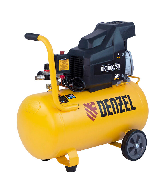 Компрессор DENZEL Х-PRO DK1800/50 1.8кВт 50л 280л/мин 586x674 в Материке