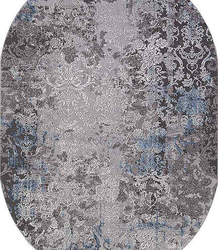 Ковер ARMINA 03852A Blue/Blue 200*290, овал 438x503 в Материке