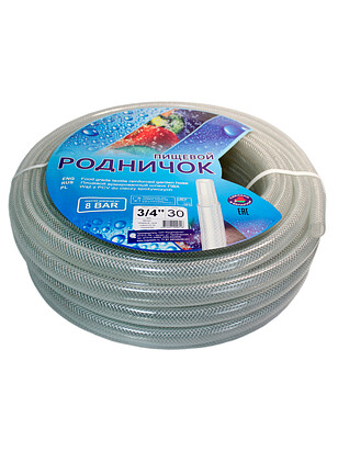 Шланг пищевой армир. РОДНИЧОК 3/4" 30м 238x286 в Материке