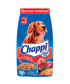 Корм для собак CHAPPI Говядина по-домашнему с овощами травами (15кг)