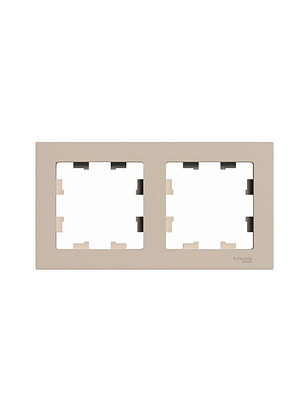 Рамка SE ATLAS Design ATN001202 2мест. песочный 238x286 в Материке