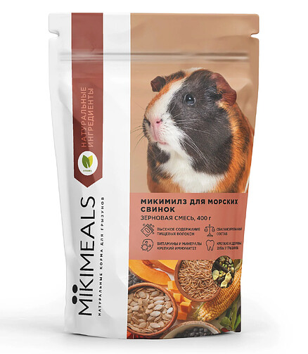 Корм для морских свинок MIKIMEALS (800г) 438x503 в Материке