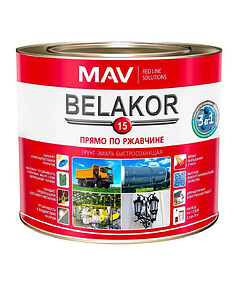 Грунт-эмаль BELAKOR 15 RAL6003 мат. защитная 2,2кг