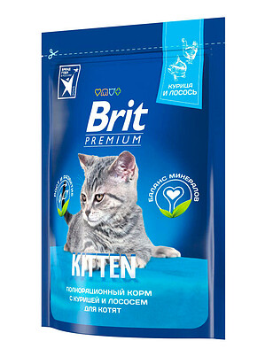 Корм для котят Brit Premium Kitten курица (0,4кг) 238x286 в Материке