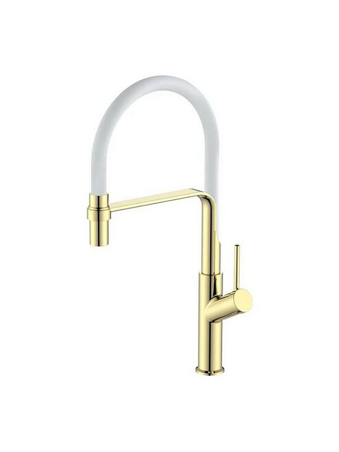 Смеситель GOLD K50GW (для кухни) гибкий излив, золото-белый 495x660 Смеситель GOLD K50GW (для кухни) гибкий излив, золото-белый 495x660 в Материке