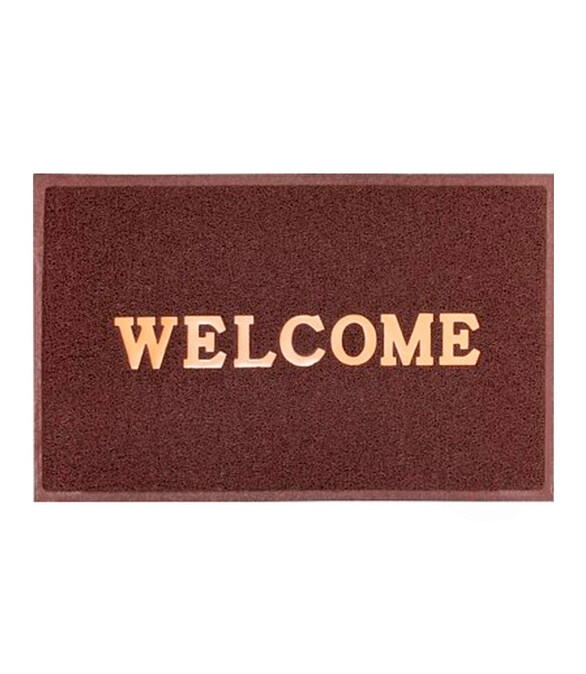 Коврик придверный WELCOME коричневый 40*60 586x674 Коврик придверный WELCOME коричневый 40*60 586x674 в Материке