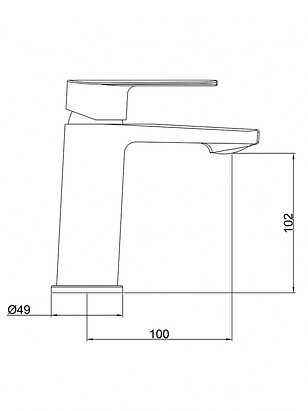 Смеситель SCANDI 6280545C (для умывальника) хром 238x286 в Материке - Вариант 2