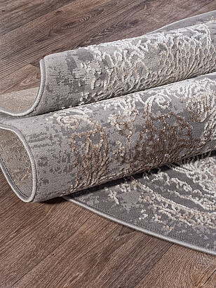 Ковер ARMINA 03801A Grey/Brown 80*150, овал 238x286 в Материке - Вариант 2