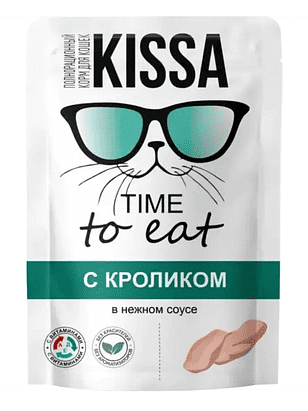 Корм для кошек Kissa кролик, соус (75г) 238x286 в Материке