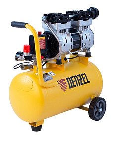 Компрессор безмасляный DENZEL DLS950/24 0.95кВт 24л 165л/мин 238x286 в Материке
