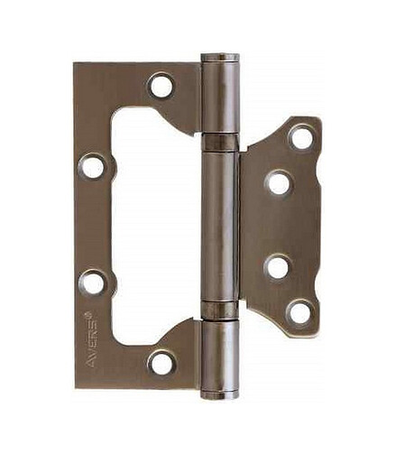Петля дверная накладная AVERS 100*75*2,5-B2-GRF, графит 438x503 в Материке