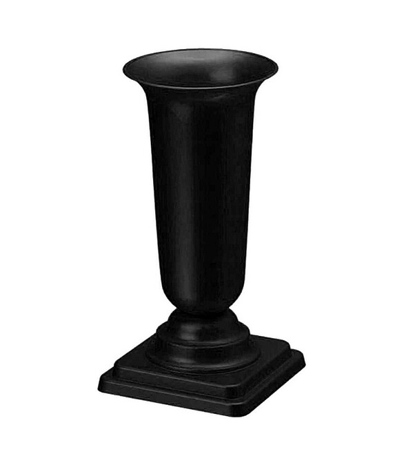 Вазон для цветов DAMA (16,8x34,5см) пластик черный с подставкой 1062-026 586x674 Вазон для цветов DAMA (16,8x34,5см) пластик черный с подставкой 1062-026 586x674 в Материке