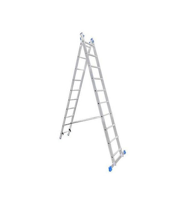Лестница универсальная LadderBel алюмин. 2- секционная 10-ступ. 2-х секц. LS210 586x674 Лестница универсальная LadderBel алюмин. 2- секционная 10-ступ. 2-х секц. LS210 586x674 в Материке