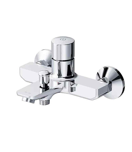 Смеситель X-JOY F85A10500 (для ванны, кор.излив) нажимной, без душ.компл., хром 438x503 в Материке
