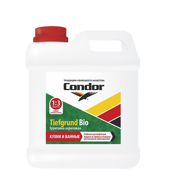 Грунтовка Condor Tiefgrund Bio, 5кг 586x674 Грунтовка Condor Tiefgrund Bio, 5кг 586x674 в Материке