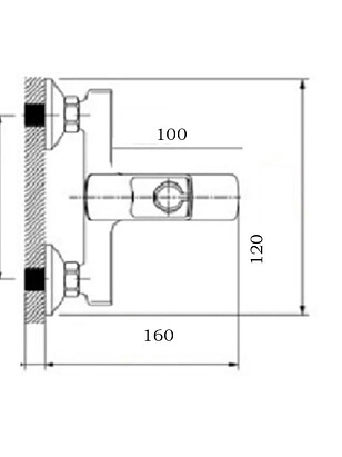Смеситель WP30205 (для ванны, короткий излив), ЦИНК 238x286 в Материке - Вариант 3