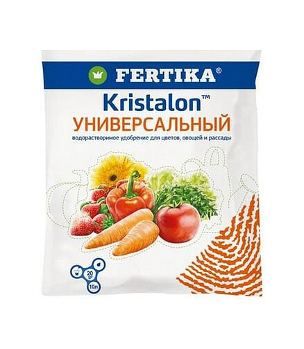 Удобрение FERTIKA Кристалон универсальный, минеральное (20г) 438x503 в Материке