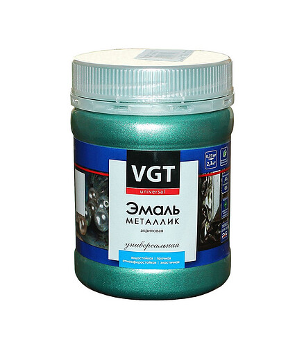 Эмаль VGT металлик изумруд, 0,23кг 438x503 в Материке