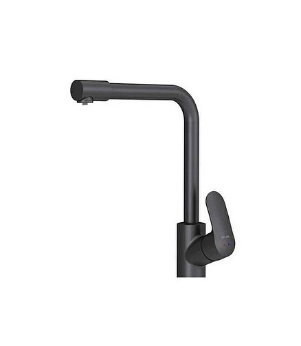 Смеситель LIKE F8005722 (для кухни) на две воды, черный 438x503 в Материке