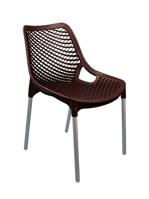 Стул ЭВРИКА (46x60x77,5см) пластик коричневый М6333 495x660 Стул ЭВРИКА (46x60x77,5см) пластик коричневый М6333 495x660 в Материке