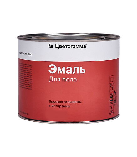 Эмаль Цветогамма красно-коричневая, 0,8кг 438x503 в Материке