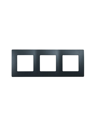 Рамка Legrand ETIKA 672583 3мест. антрацит 238x286 в Материке