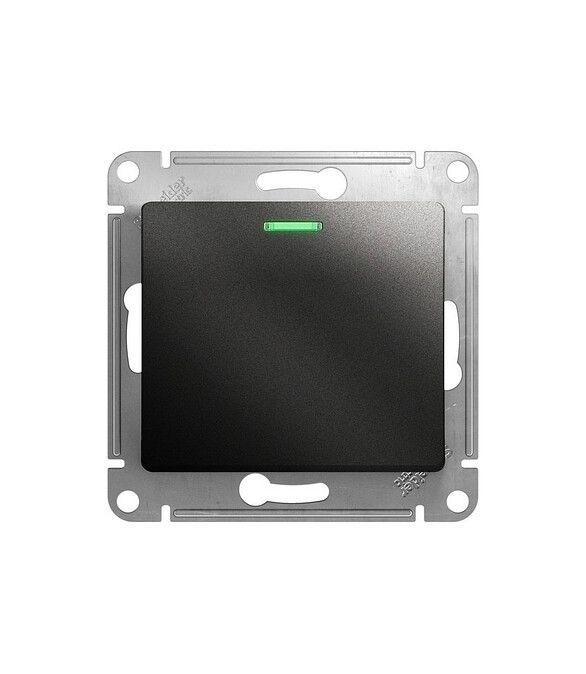 Выключатель SE GLOSSA GSL000713 1кл. подсв. антрацит 586x674 Выключатель SE GLOSSA GSL000713 1кл. подсв. антрацит 586x674 в Материке