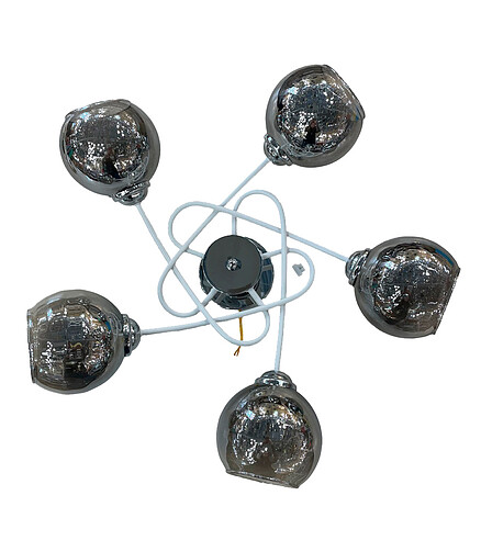 Светильник потолочный WX-70283/5 WH+CR 438x503 в Материке