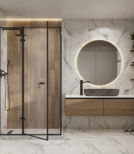 Керамогранит Beryoza Ceramica BURSA 60х60 см 1,44 м2 цвет белый 438x503 в Материке