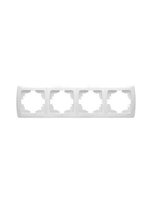 Рамка Viko CARMEN 90571104 4мест. белый 495x660 Рамка Viko CARMEN 90571104 4мест. белый 495x660 в Материке