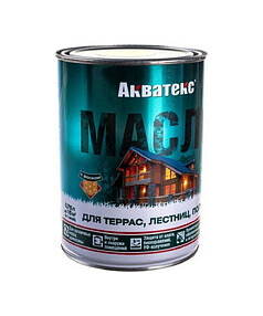 Масло Акватекс для террас,лестниц,полов б/ц 0,75л