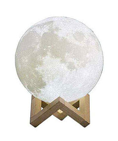 Светильник настольный Gauss Луна 3D NN001 светодиод. 1W D10см бел.