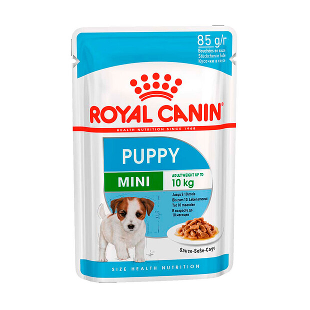 Корм для щенков мелк. пород кусочки в соусе Mini Puppy (85г) Royal Canin