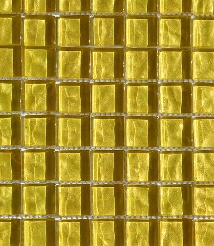 Мозаика стеклянная MIDAS FORMOSA 30х30см цвет желтый 438x503 в Материке