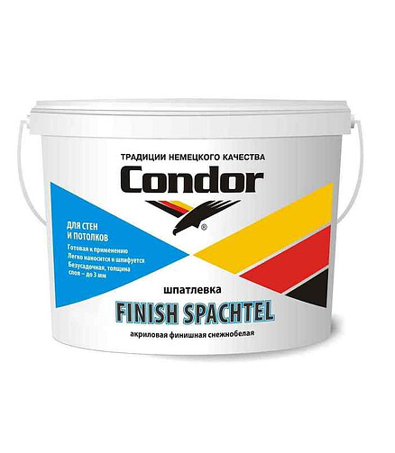 Шпатлевка Condor Spachtel, 16кг 438x503 в Материке