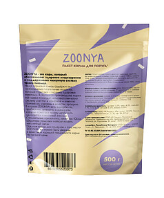 Корм для попугаев Zoonya (0,5кг) 238x286 в Материке - Вариант 2