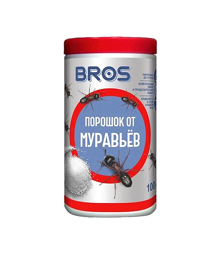 Средство Порошок от муравьев Bros, инсектицид (100г) 438x503 в Материке