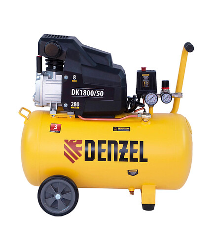 Компрессор DENZEL Х-PRO DK1800/50 1.8кВт 50л 280л/мин 438x503 в Материке - Вариант 3