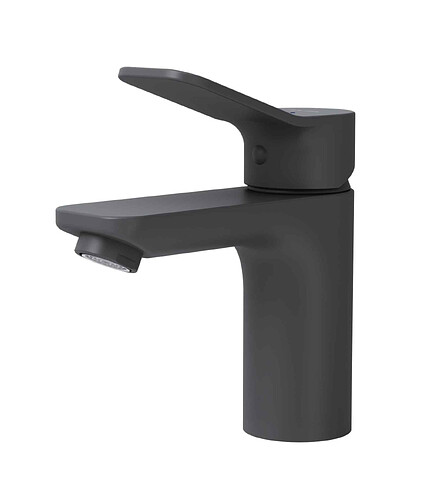 Смеситель X-JOY F85A02122 (для умывальника) черный 438x503 в Материке