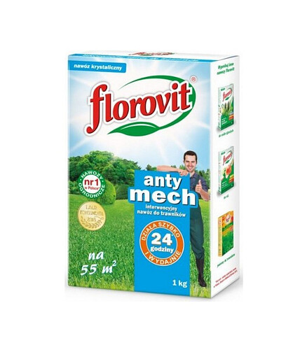 Удобрение FLOROVIT гранул. для Газона Анти Мох, короб (1кг) 438x503 в Материке